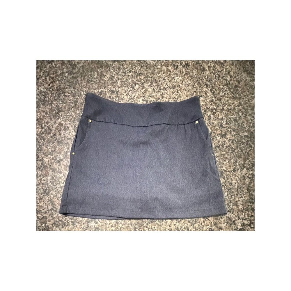 ATTYRE Petite Navy Blue Stretch Skort Pull On Active Skirt Size 4P 6625035‎